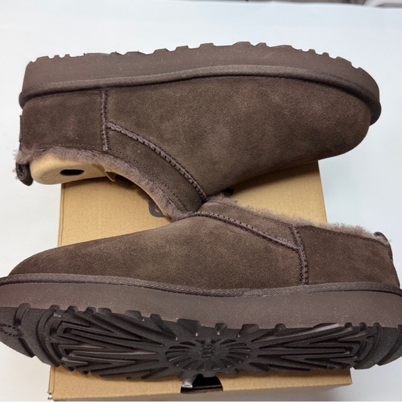 UGG Dark Brown Slip-On Loafers main image 6